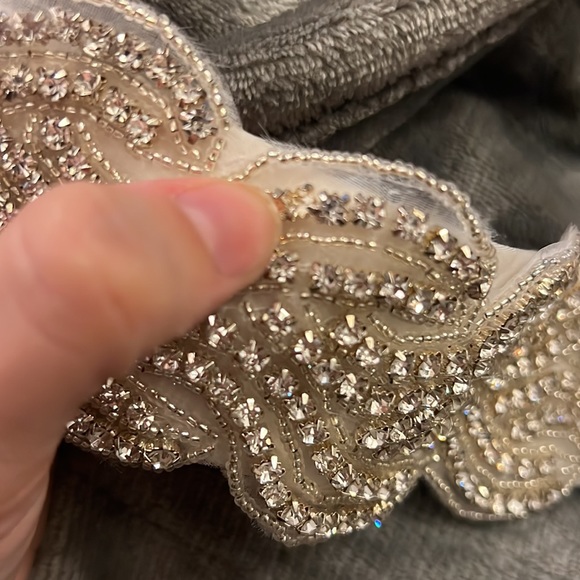 Gorgeous Satin Beaded Bridal Belt - Picture 6 of 8